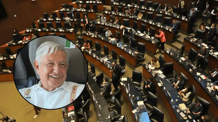 ¡Es un honor estar con Obrador!, corearon los legisladores. (Foto: Agencia Reforma)