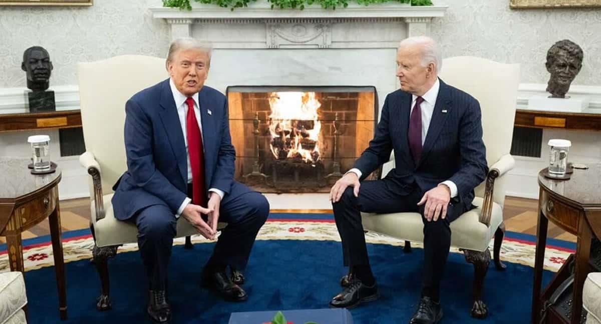 Joe Biden y Donald Trump inician transferencia de poder en la Casa Blanca