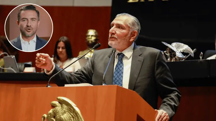 Adán Augusto dio declaraciones al respecto al salir de Palacio Nacional. (Especial / EXPRESO)