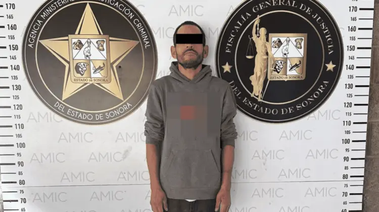 El sujeto fue ingresado al Cereso. (Foto: FGJE de Sonora)
