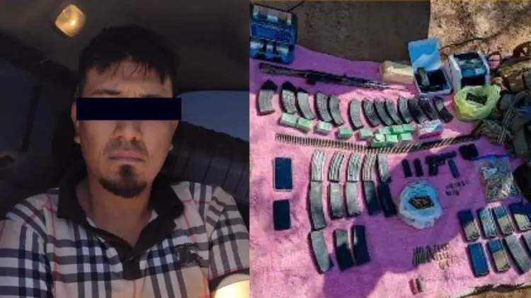 El sujeto fue identificado como César Osvaldo N, de 34 años, alias El Jalisco. (Foto: FGJE Sonora)
