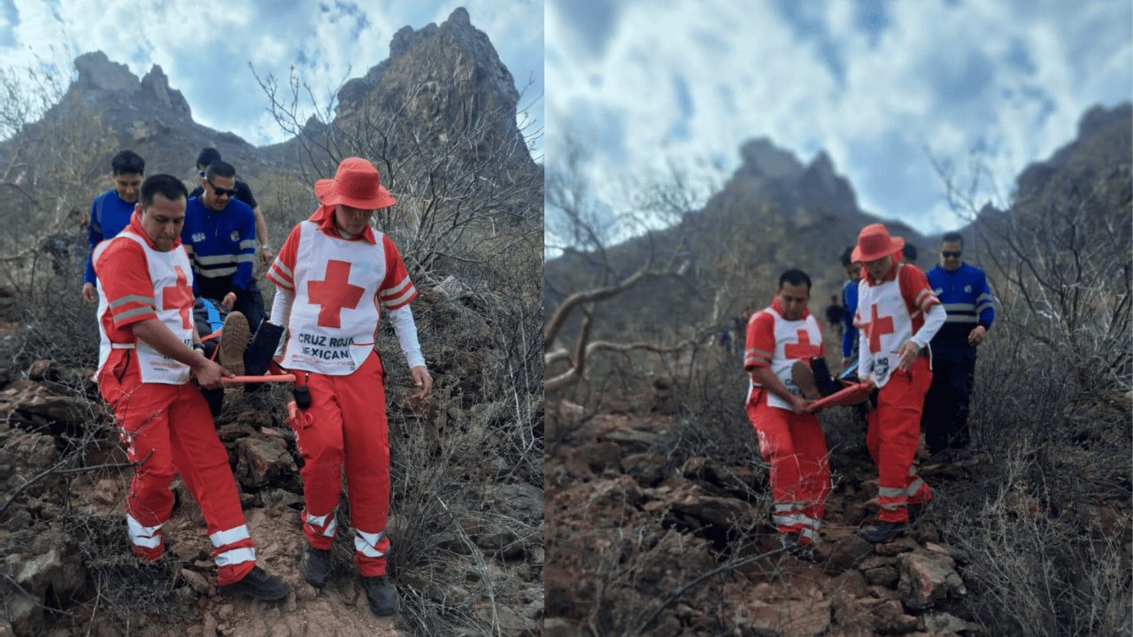 Mujer sufre fractura de tobillo al escalar el cerro Tetakawi, en San Carlos