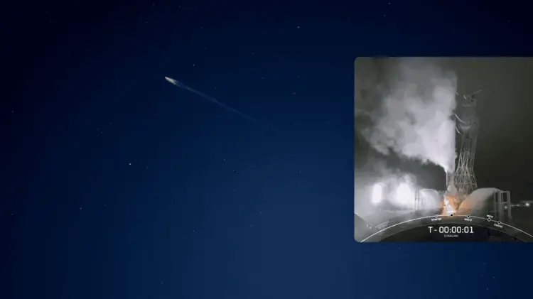 El cohete Falcon 9 de SpaceX pudo ser visto esta noche desde la tierra. (Foto: @petehalvorsen)