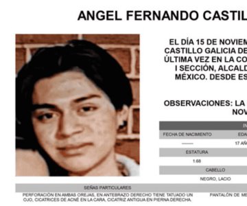 Ángel Fernando fue hallado sin vida un día después de su desaparición