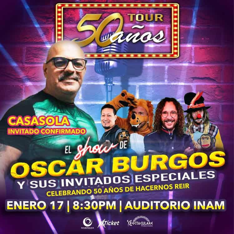 Óscar Burgos confirma su show de 50 aniversario en Hermosillo