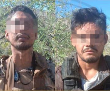 Detienen a dos hombres y aseguran arsenal tras operativo en Sáric