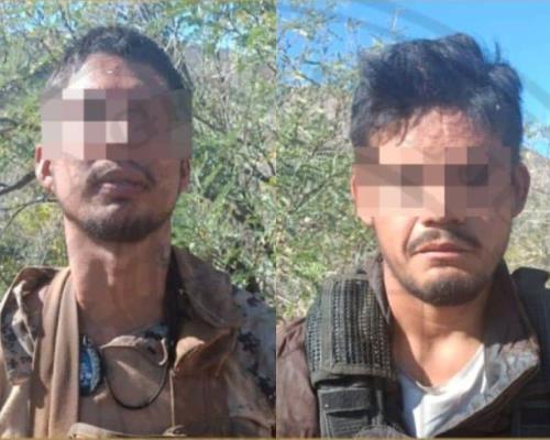 Detienen a dos hombres y aseguran arsenal tras operativo en Sáric