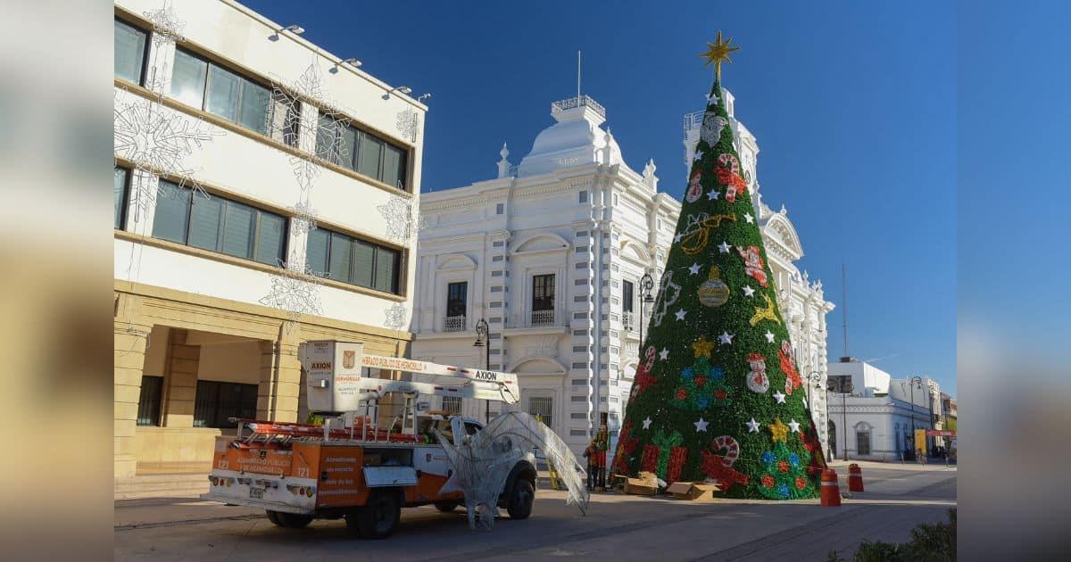 Encenderán árbol navideño en la Plaza Zaragoza este domingo