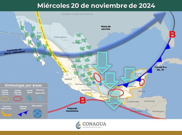 Bajas temperaturas dominan en Sonora ante la llegada de frentes fríos