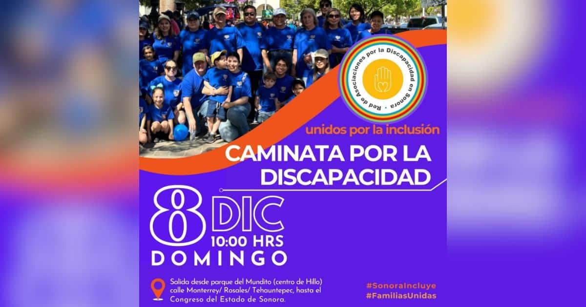 Invitan a la Caminata por la Discapacidad en Hermosillo