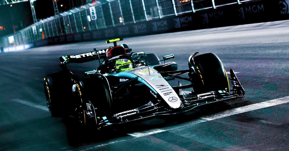 Hamilton repite dominio en la FP2 en Las Vegas; Red Bull con problemas