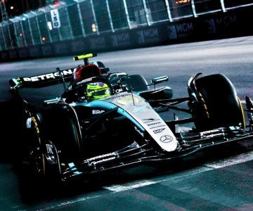 Hamilton repite dominio en la FP2 en Las Vegas; Red Bull con problemas