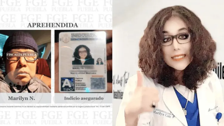 Marilyn Cote fue arrestada esta noche en Tlaxcala, informó la FGE Puebla. (Foto: Cortesía)