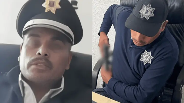 El mando de Texcaltitlán, Edomex, se quitó la vida mientras era aprehendido. (Fotos: Cortesía)