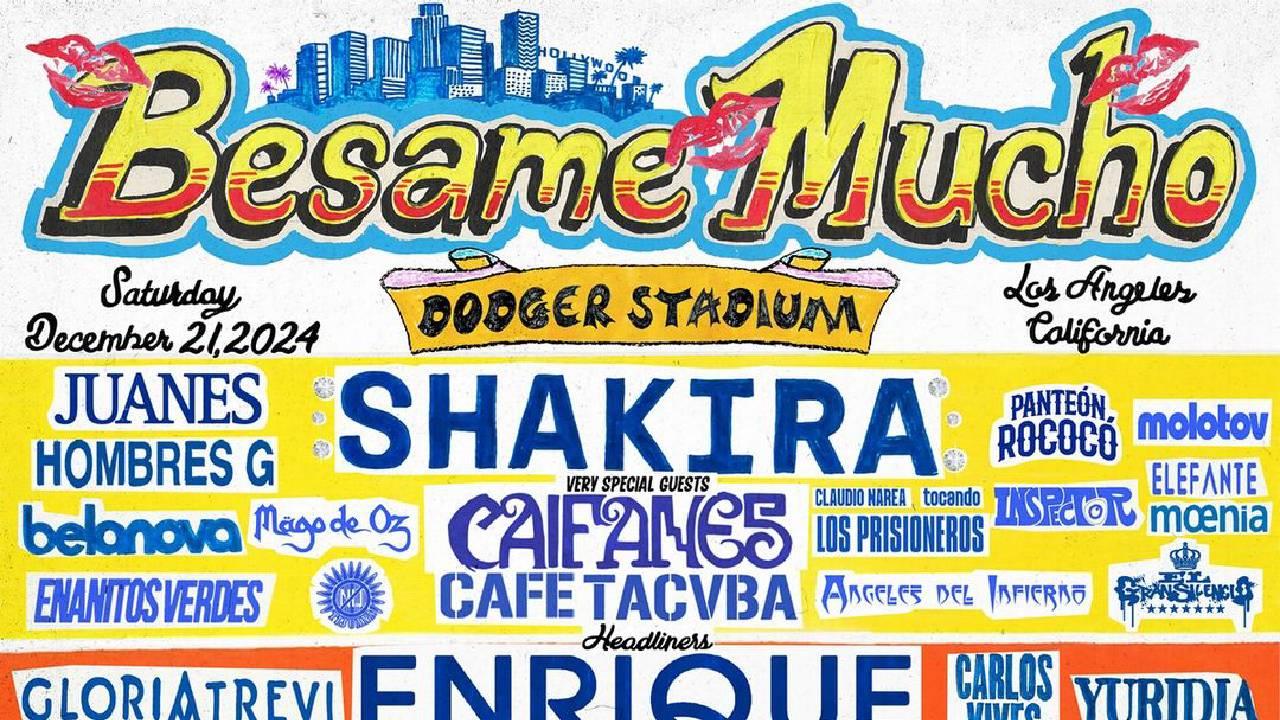 Cancelan el Festival Bésame Mucho 2024 con Shakira y Enrique Iglesias