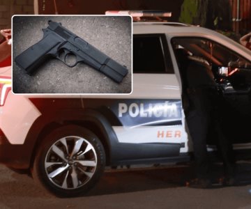 Detienen a hombre por amenazar de muerte a su expareja con réplica de arma