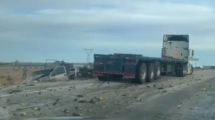 El percance ocurrió a la altura del kilómetro 195. (Foto: Redes)