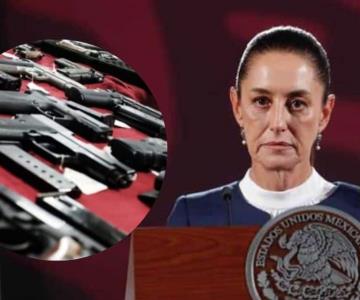 Claudia Sheinbaum pide que se revise la entrada de armas de EU a México