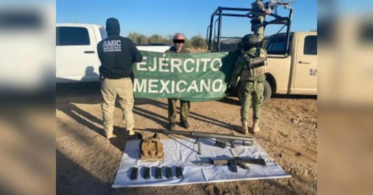 Detienen a hombre con armas de alto calibre tras operativo en Sonoyta