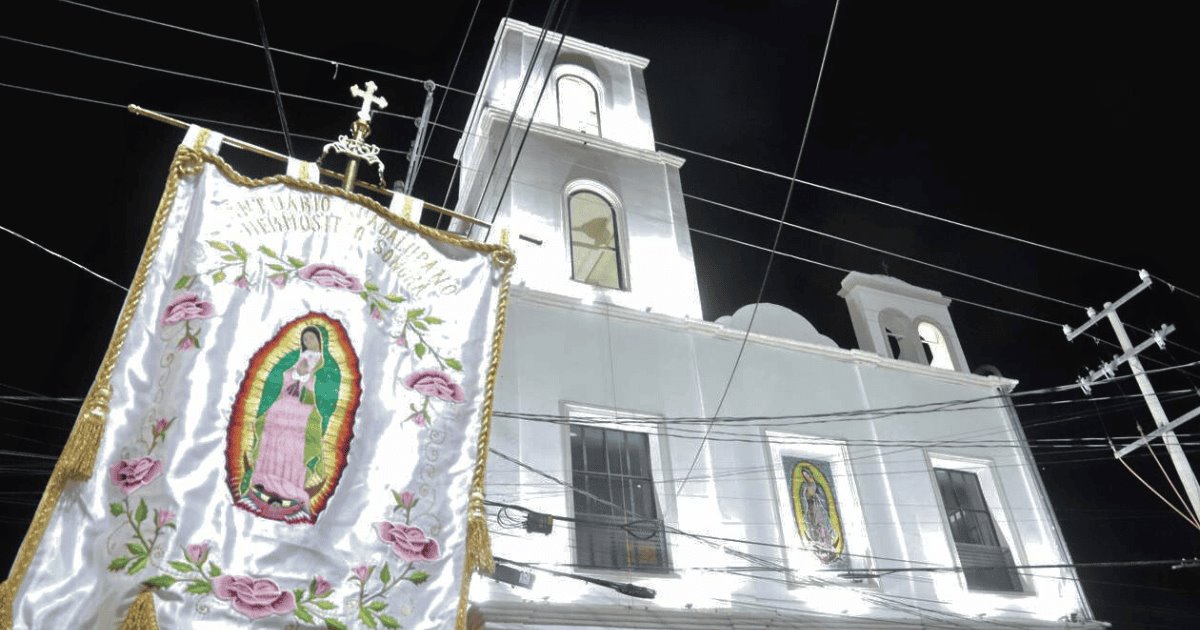 Fieles piden salud en tercer día de peregrinación guadalupana en Hermosillo