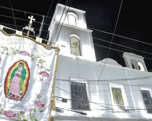 Fieles piden salud en tercer día de peregrinación guadalupana en Hermosillo