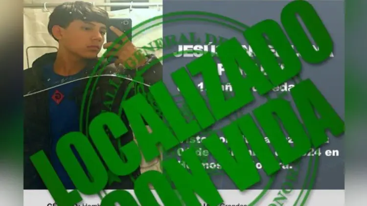 La Fiscalía de Sonora desactivó la Alerta Amber de Jesús Ángel Luna Peralta. (Foto: FGJE Sonora)