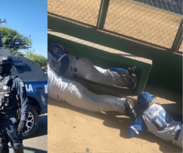 Balacera interrumpe juego de beisbol; reportan una persona sin vida