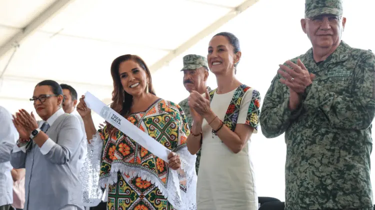 Estuvo acompañada por Gobernadores de Quintana Roo, Tabasco, Yucatán, Chiapas y Campeche.