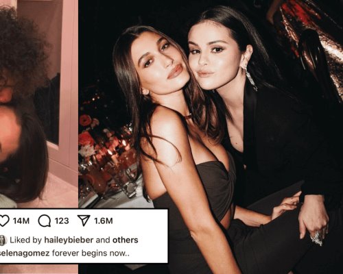 Hailey Bieber reacciona al compromiso de Selena Gomez con Benny Blanco