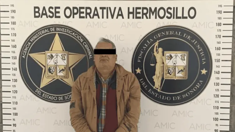 Pedro N, de 55 años, se encuentra bajo el resguardo de la AMIC. (Foto: FGJE de Sonora)
