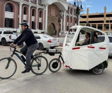 Llega a Hermosillo el primer BiciTaxi, alternativa de transporte ecológico