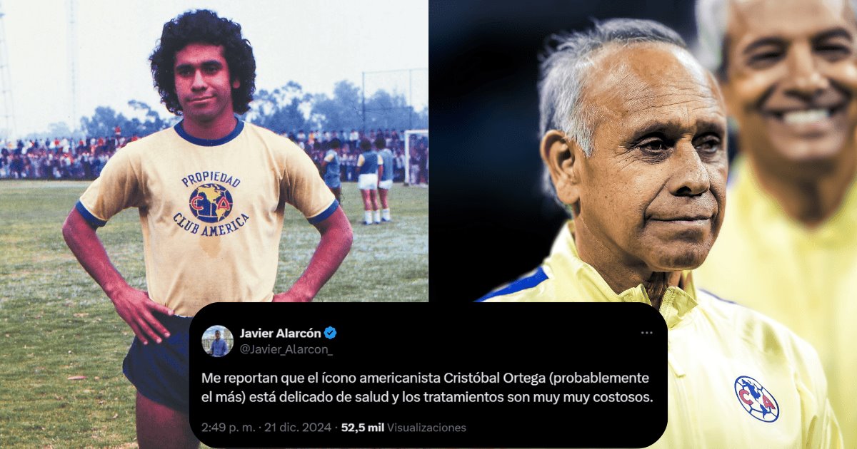 La leyenda americanista, Cristóbal Ortega, estaría delicado de salud