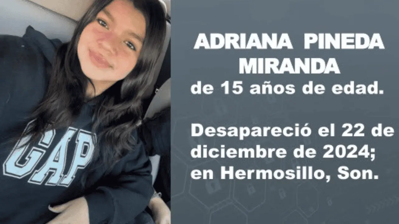 Activan Alerta Amber para localizar a Adriana Pineda, menor desaparecida
