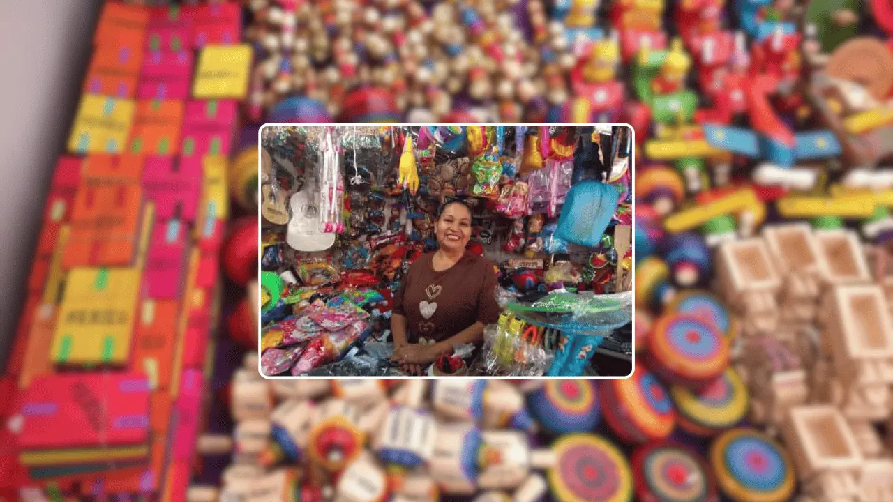 Marta Jiménez honra el legado de su madre con venta de juguetes tradicionales
