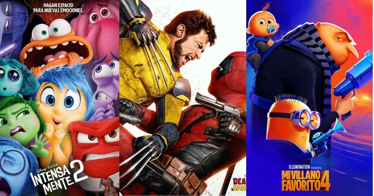 Secuelas dominaron las salas de cine en 2024; películas más taquilleras del año