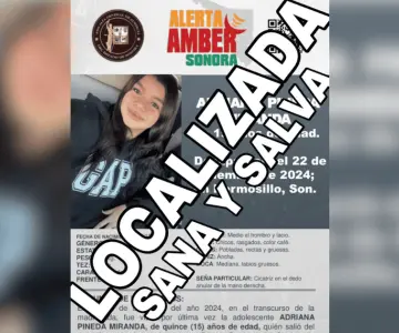 Hallan en Huatabampo a adolescente desaparecida en Hermosillo