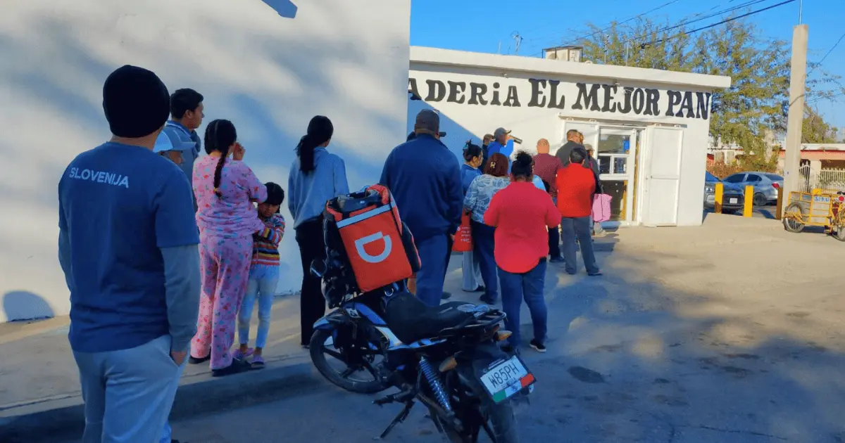 Abarrotan panadería desde las primeras horas para Nochebuena