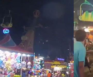 Se desploma juego mecánico en feria de Acapulco; reportaron dos heridos