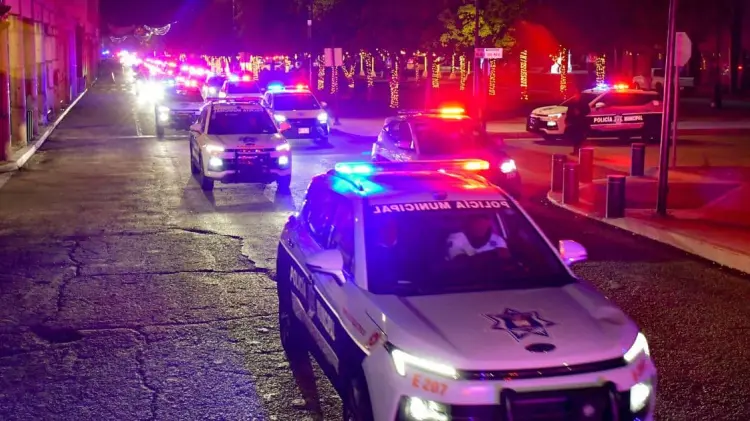 El operativo contó con más de 700 elementos municipales. (Foto: Policía de Hermosillo)