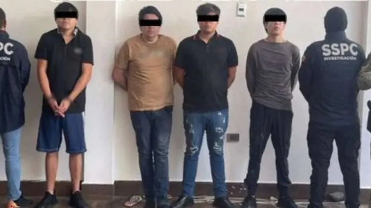 Gabriel Alberto N, Luis Ezequiel N, Juan Carlos N y José David N. (Foto: Especial)