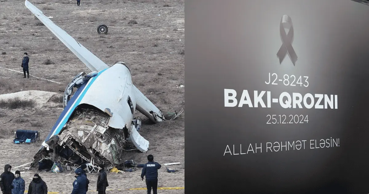Azerbaiyán apunta a Rusia por caída de avión en Kazajistán