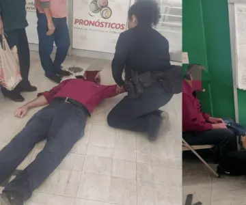 Auxilian policías a hombre de la tercera edad por ataque epiléptico