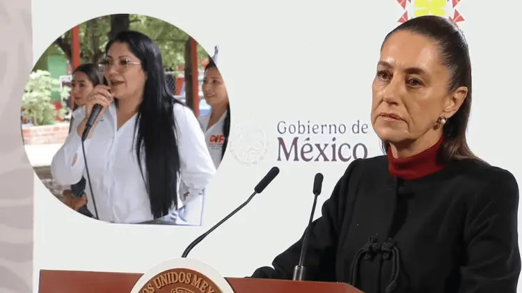 La presidenta condenó la colocación de lonas en un acto público de la alcaldesa Anavel Castrejón.