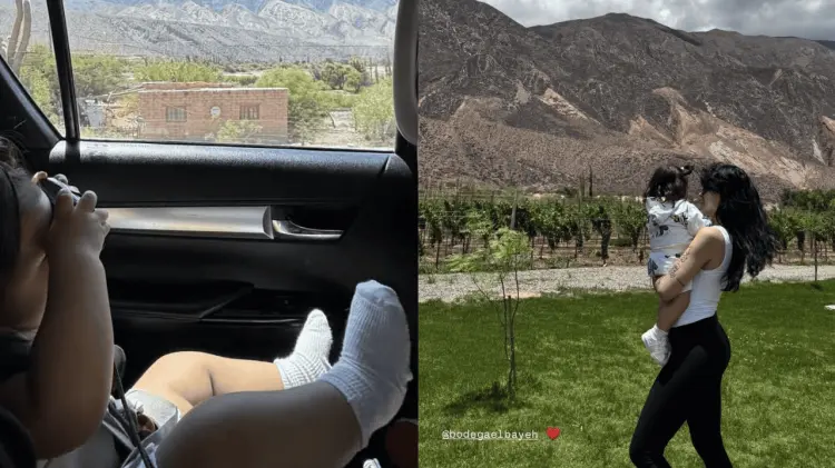 Cazzu visitó Bodega El Bayeh en Argentina con su pequeña hija. (Foto: Especial / EXPRESO)