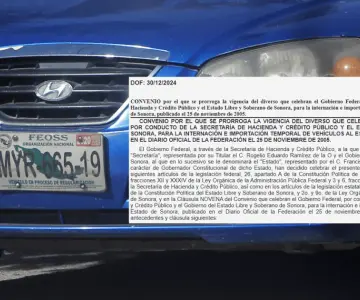Sonora extiende prórroga para regularización de autos extranjeros