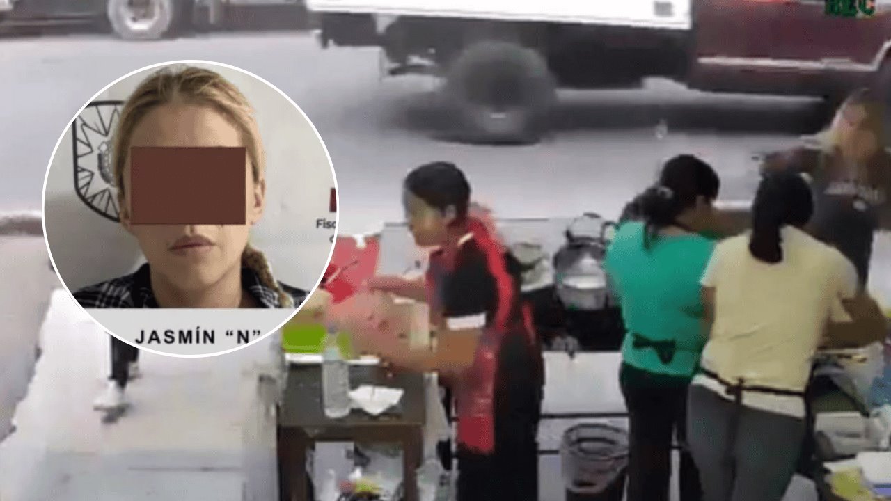 Detienen a mujer que arrojó aceite caliente a vendedoras de antojitos