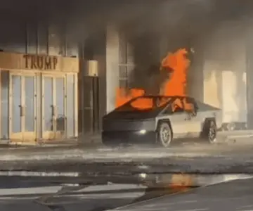 VIDEO | Explota Cybertruck frente a hotel Trump en Las Vegas; hay un muerto