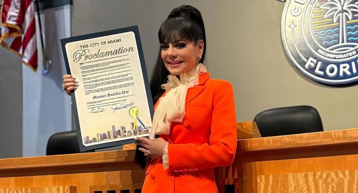 Maribel Guardia presume su día oficial en Miami