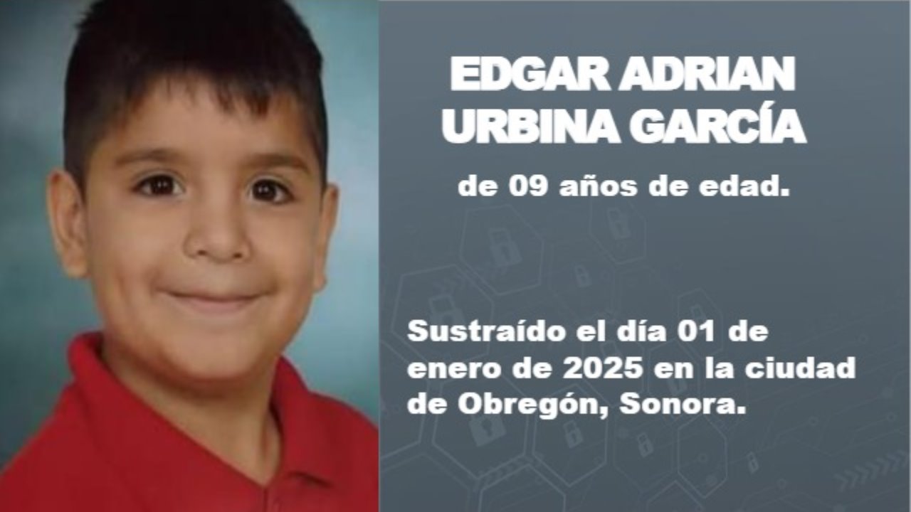 Activan Alerta Amber para la búsqueda de Édgar Adrián, menor de 9 años