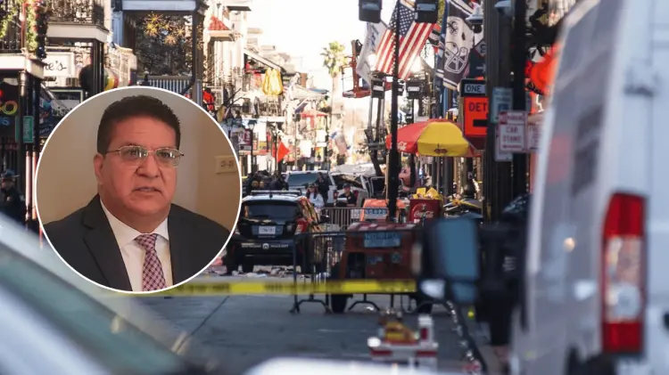 Javier Salas se encontraba de vacaciones con su esposa en Nueva Orleans durante el ataque.